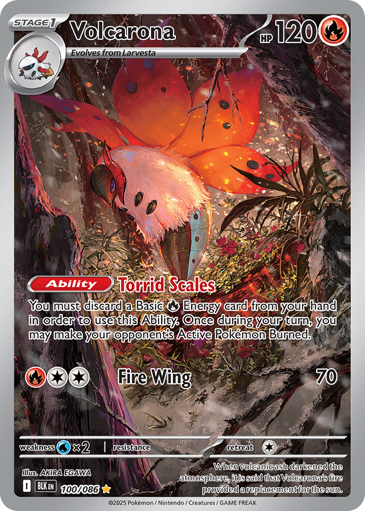 Volcarona 100/086 Black Bolt card
