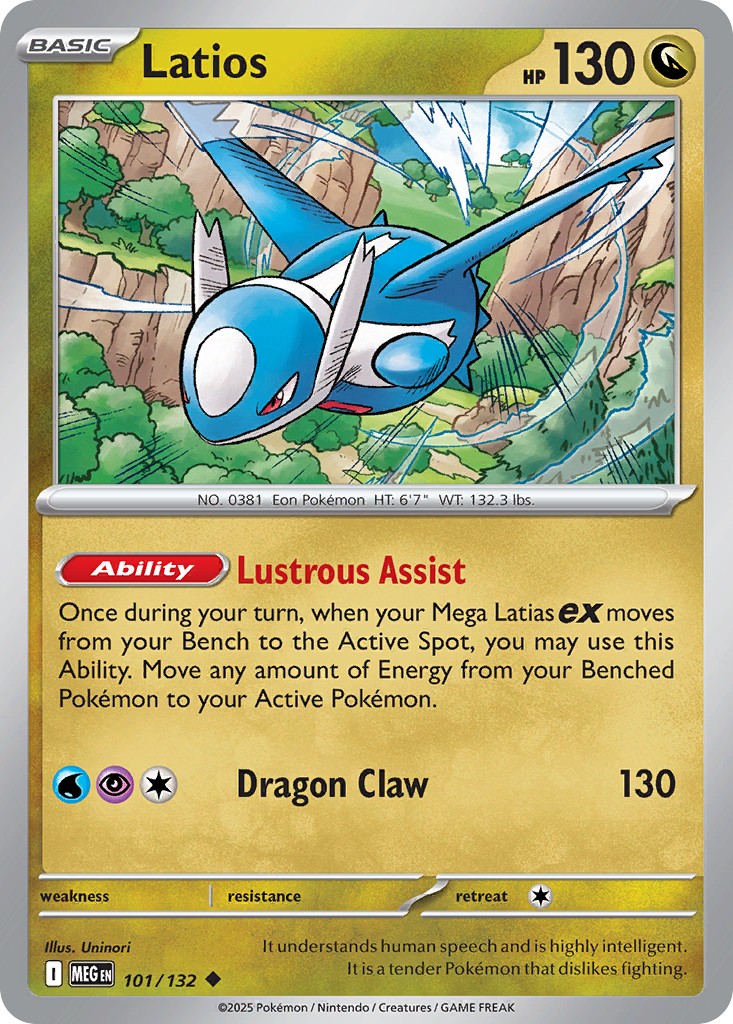 Latios 101/132 Mega Evolution card