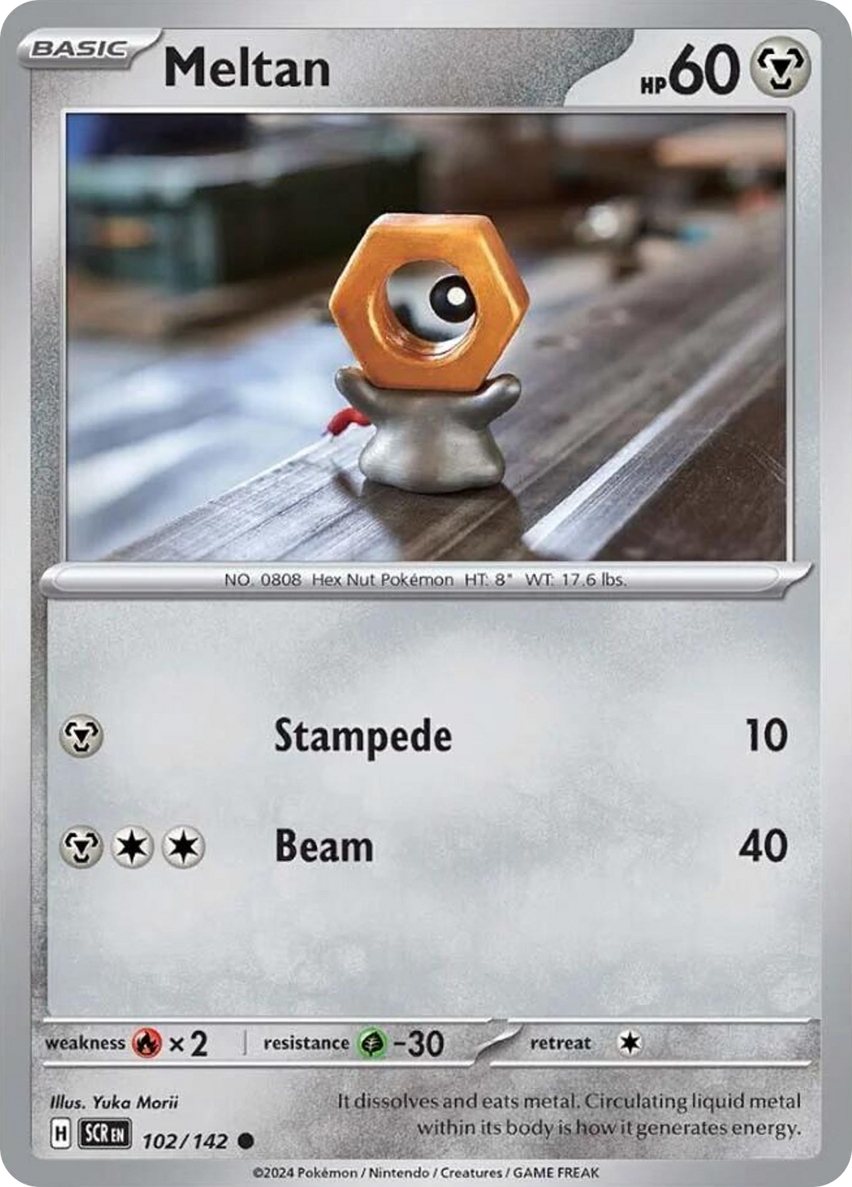 Meltan 102/142 Stellar Crown card