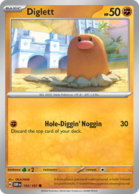 103/197 Diglett - Obsidian Flames