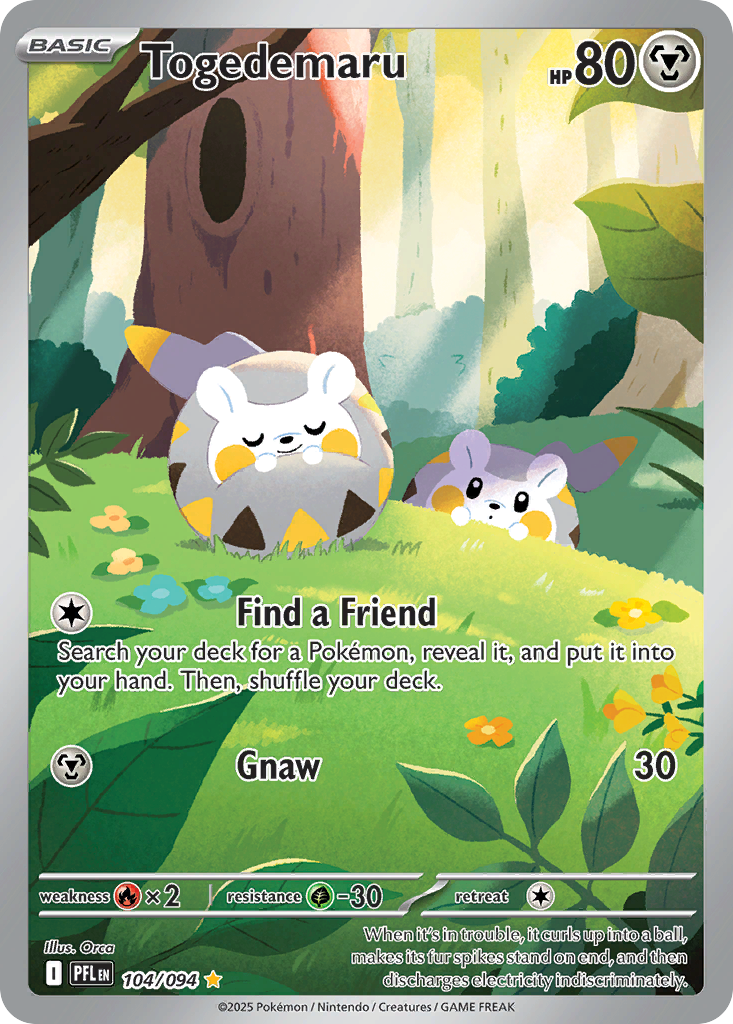 Togedemaru 104/094 Phantasmal Flames card