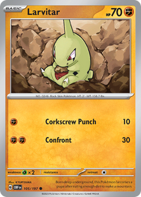 105/197 Larvitar - Obsidian Flames
