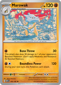 105/165 Marowak - Scarlet & Violet 151