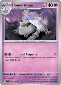 106/198 Houndstone - Scarlet & Violet Base