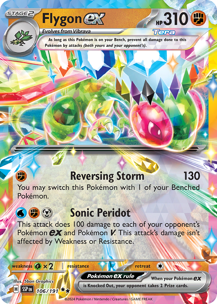 Flygon ex 106/191 Surging Sparks card
