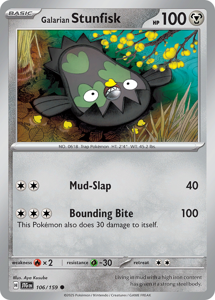 Galarian Stunfisk 106/159 Journey Together card