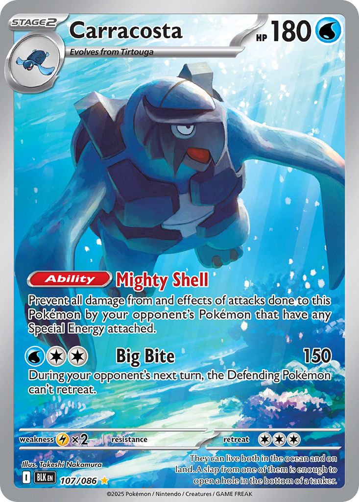 Carracosta 107/086 Black Bolt card