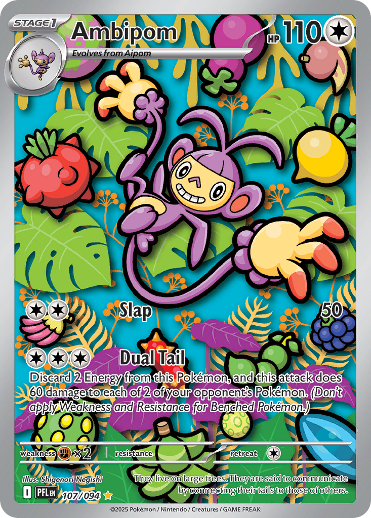 Ambipom 107/094 Phantasmal Flames card