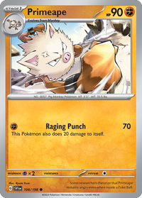 108/198 Primeape - Scarlet & Violet Base