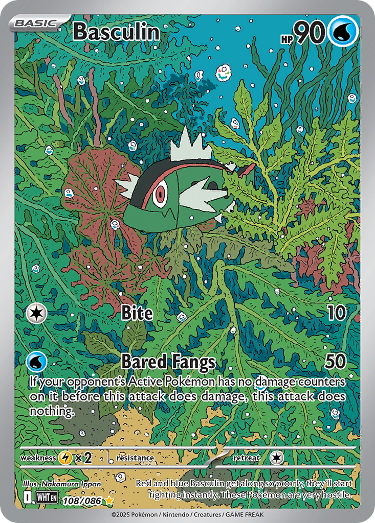 Basculin 108/086 White Flare card