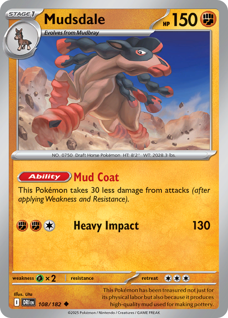Mudsdale 108/182 Destined Rivals card