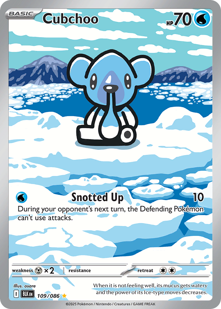 Cubchoo 109/086 Black Bolt card