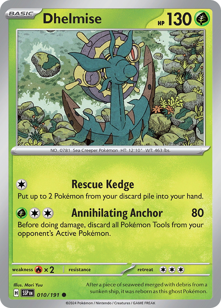 Dhelmise 010/191 Surging Sparks card
