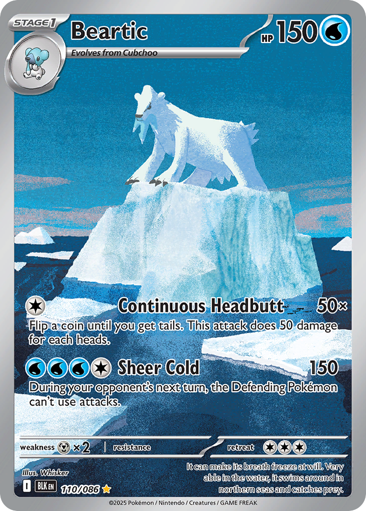 Beartic 110/086 Black Bolt card
