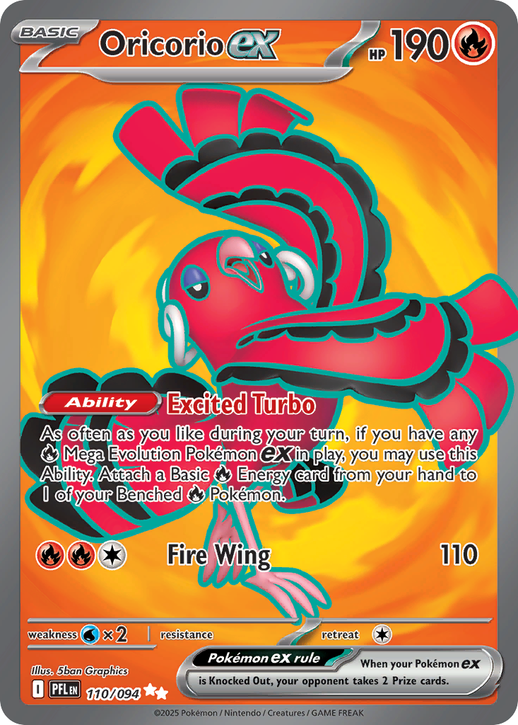 Oricorio ex 110/094 Phantasmal Flames card