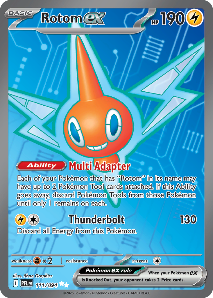 Rotom ex 111/094 Phantasmal Flames card