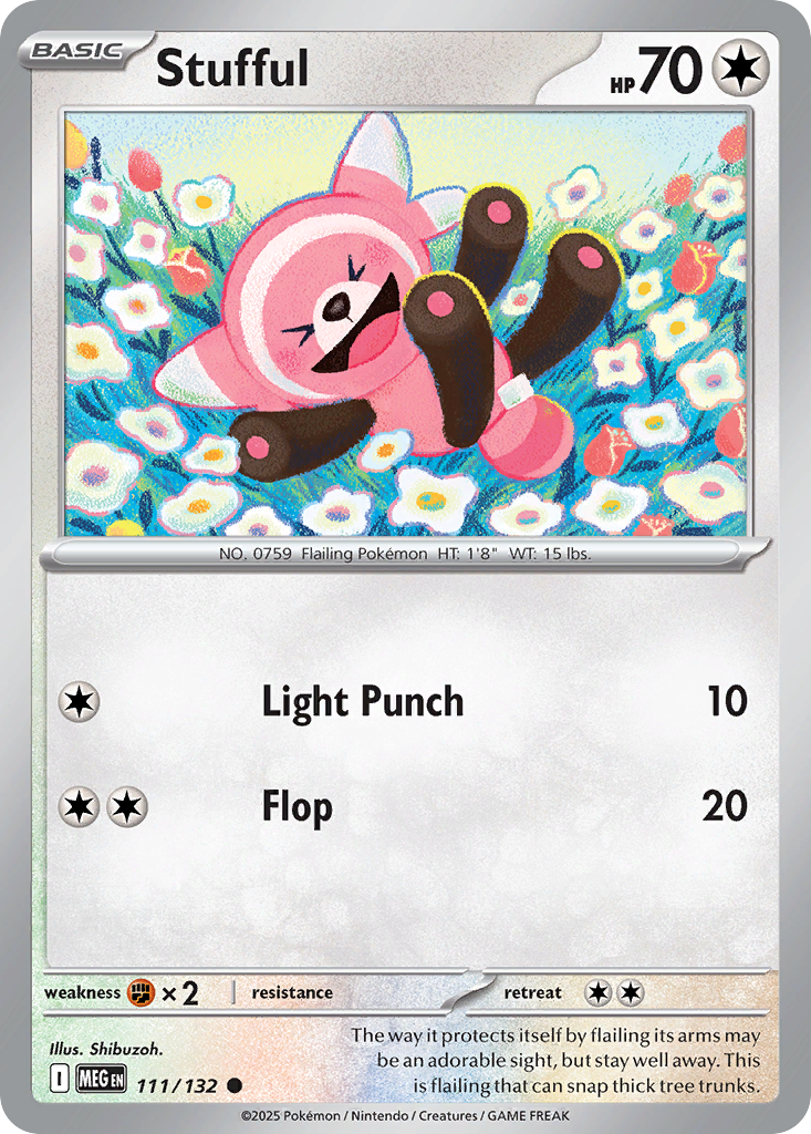 Stufful 111/132 Mega Evolution card