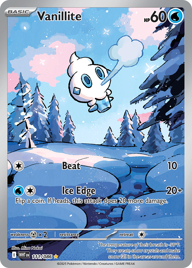 Vanillite 111/086 White Flare card