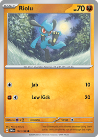 112/198 Riolu - Scarlet & Violet Base