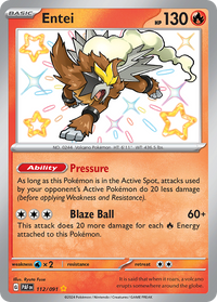 112/091 Entei - Paldean Fates
