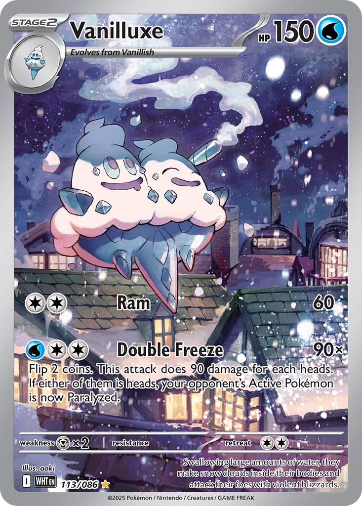 Vanilluxe 113/086 White Flare card
