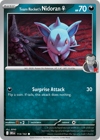 114/182 Team Rocket's Nidoran♀ - Destined Rivals