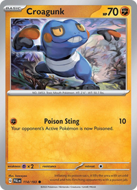 114/193 Croagunk - Paldea Evolved