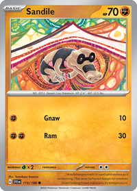 115/198 Sandile - Scarlet & Violet Base
