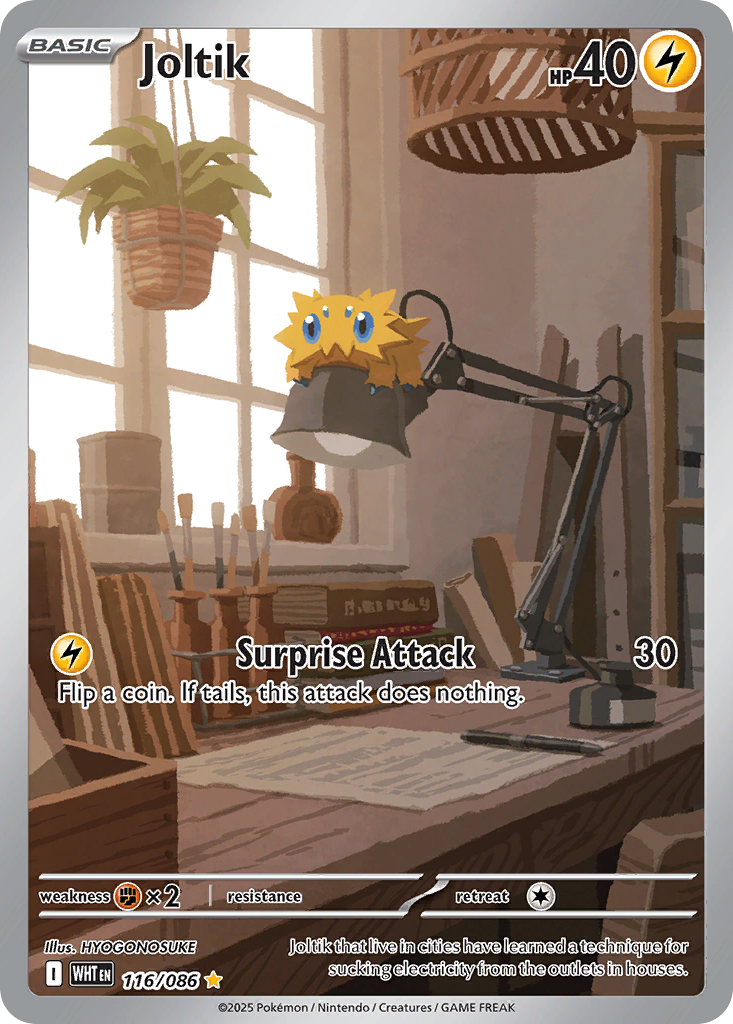 Joltik 116/086 White Flare card