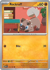 116/197 Rockruff - Obsidian Flames