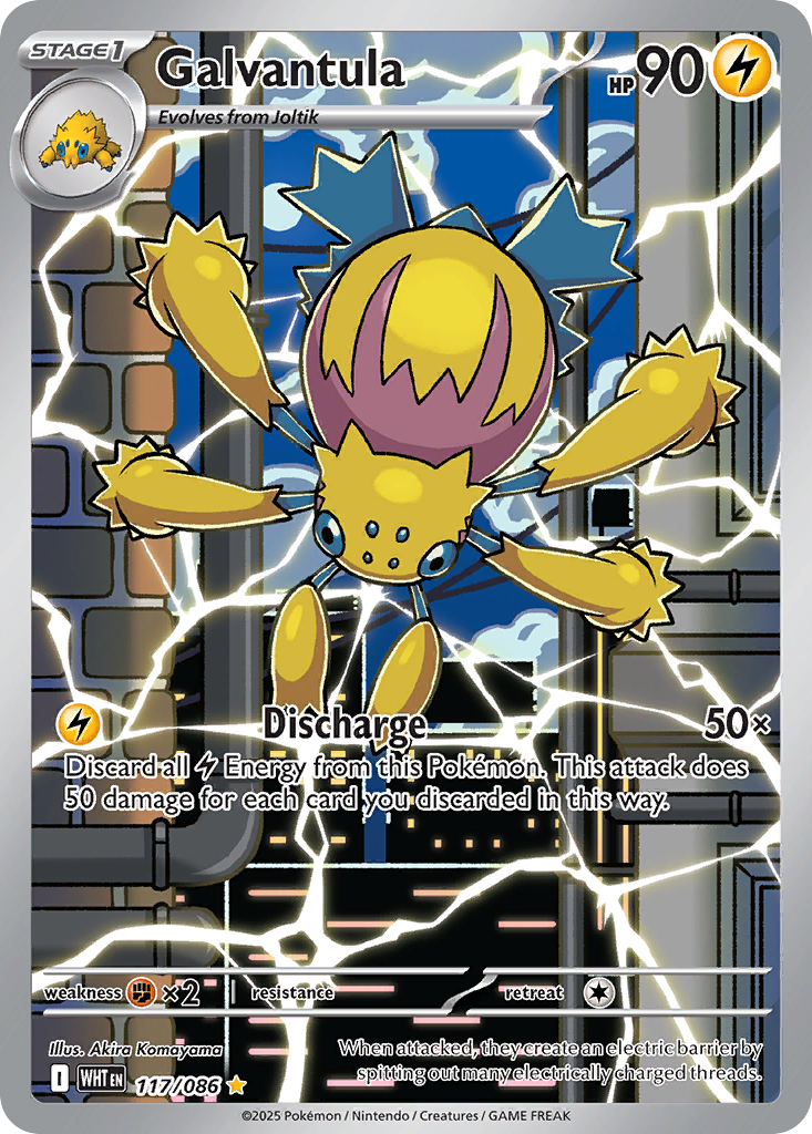 Galvantula 117/086 White Flare card