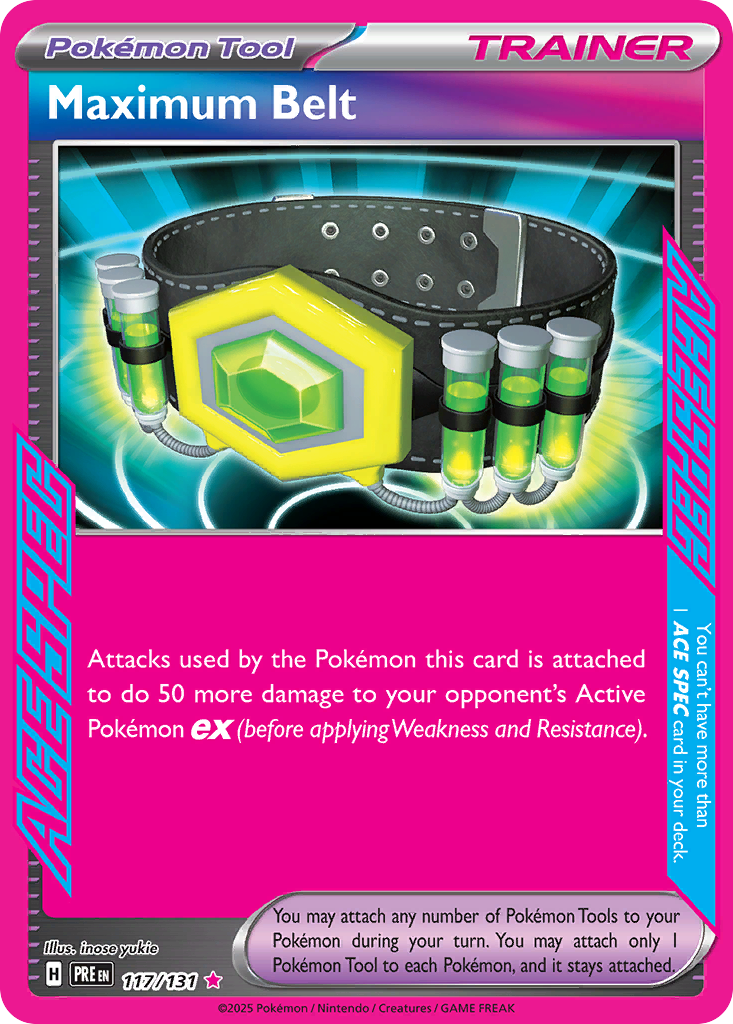 Maximum Belt 117/131 Prismatic Evolutions card