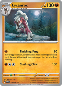 117/197 Lycanroc - Obsidian Flames