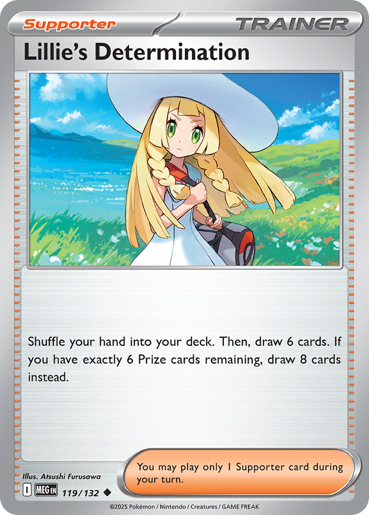 Lillie's Determination 119/132 Mega Evolution card