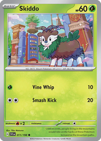 011/198 Skiddo - Scarlet & Violet Base