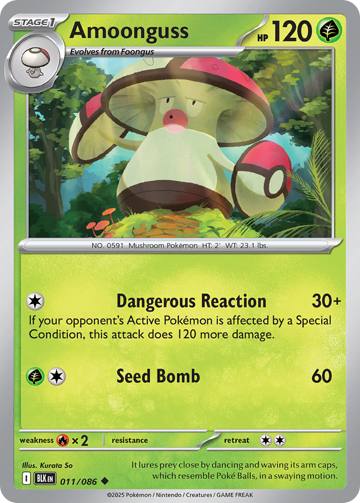 Amoonguss 011/086 Black Bolt card
