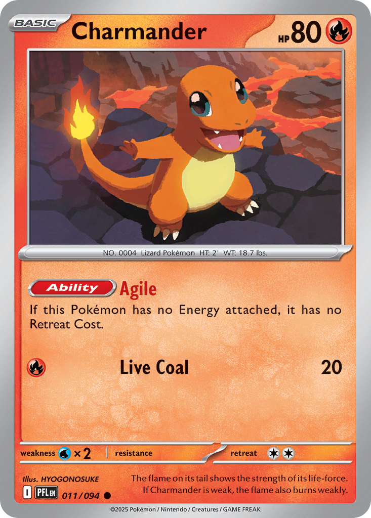 Charmander 011/094 Phantasmal Flames card