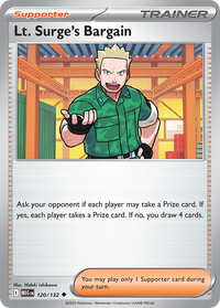 120/132 Lt. Surge's Bargain - Mega Evolution