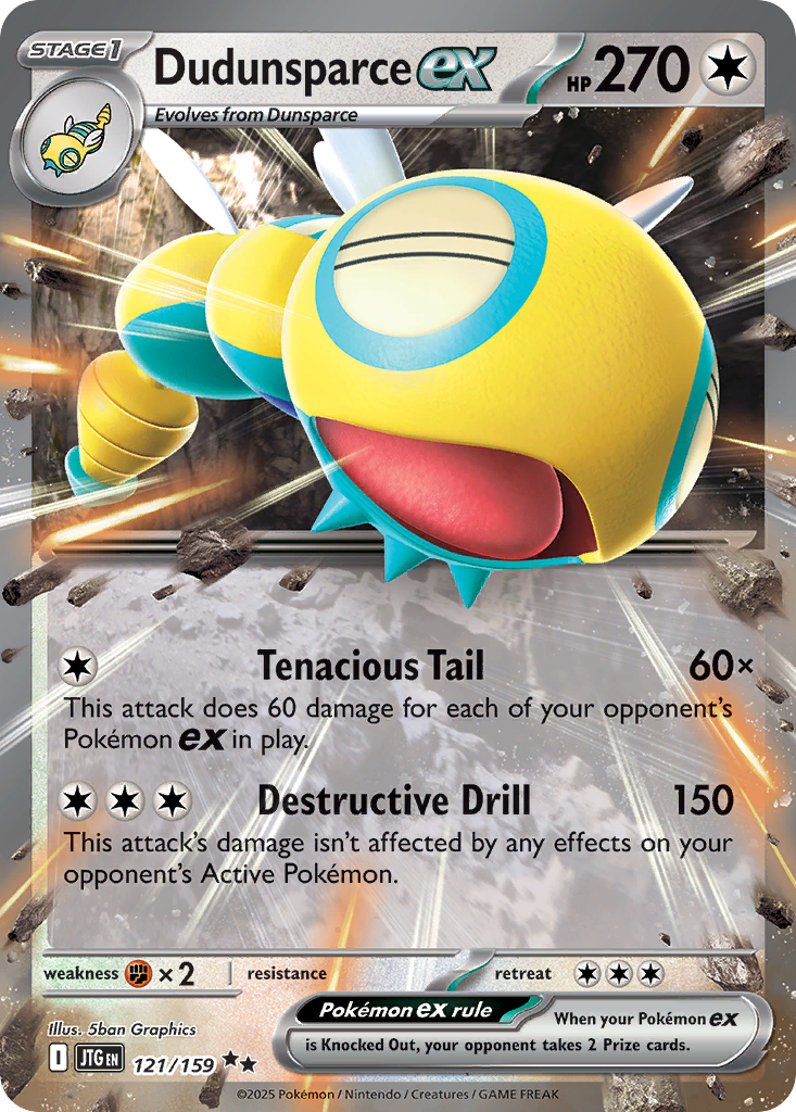 Dudunsparce ex 121/159 Journey Together card
