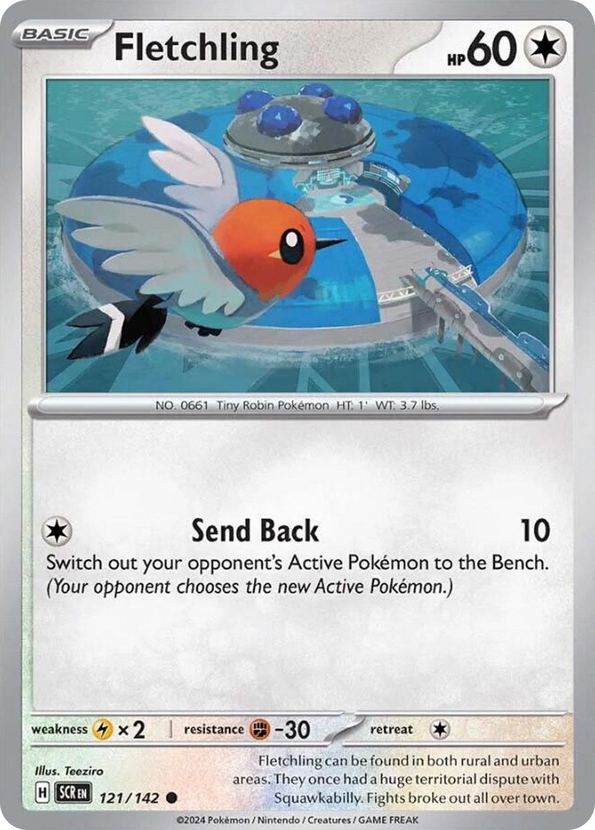 Fletchling 121/142 Stellar Crown card