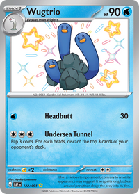 122/091 Wugtrio - Paldean Fates