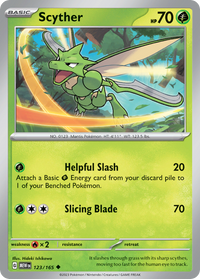 123/165 Scyther - Scarlet & Violet 151