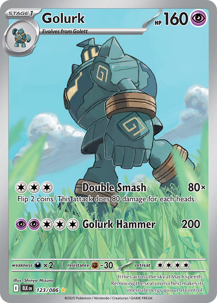 Golurk 123/086 Black Bolt card
