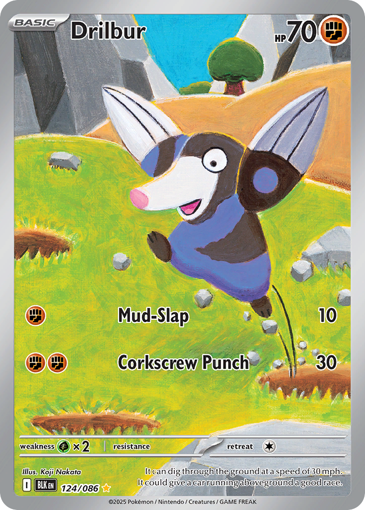 Drilbur 124/086 Black Bolt card