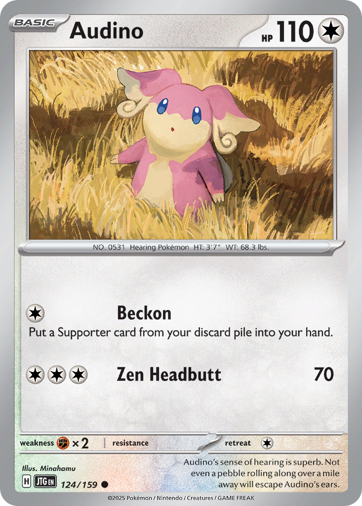 Audino 124/159 Journey Together card