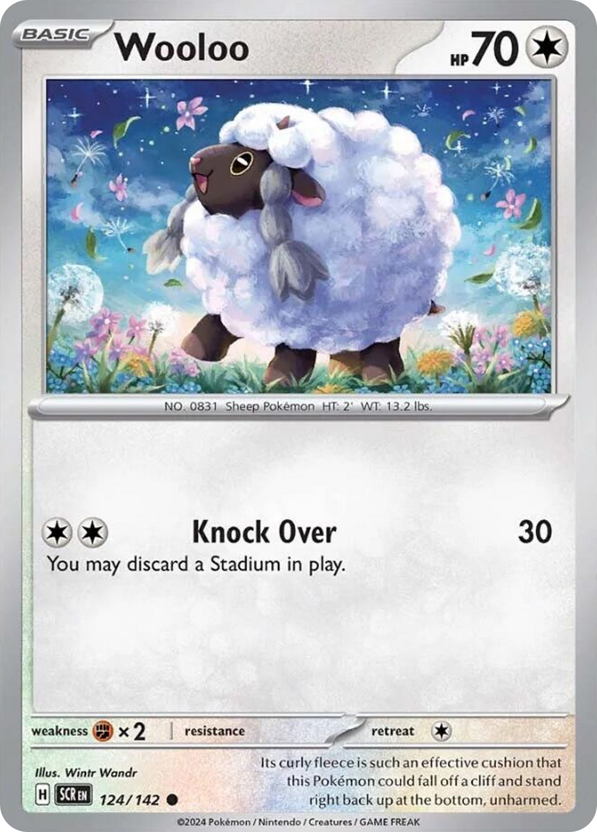 Wooloo 124/142 Stellar Crown card