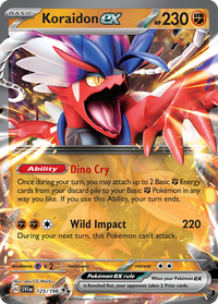 125/198 Koraidon ex - Scarlet & Violet Base