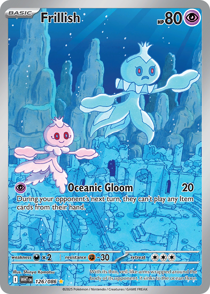 Frillish 126/086 White Flare card