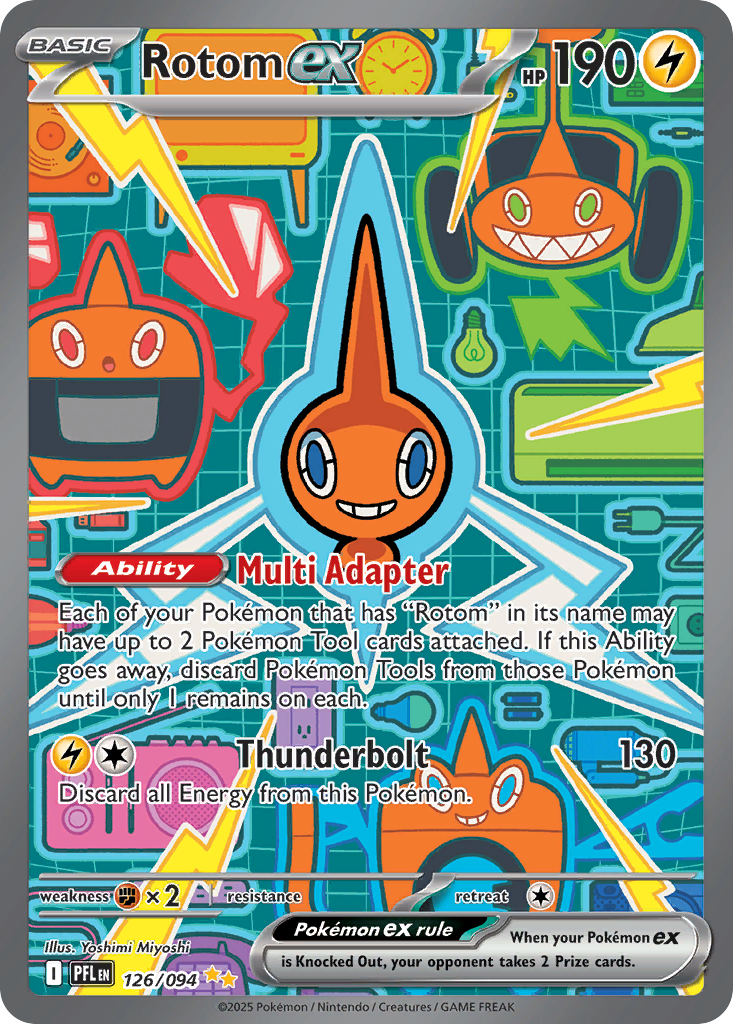 Rotom ex 126/094 Phantasmal Flames card