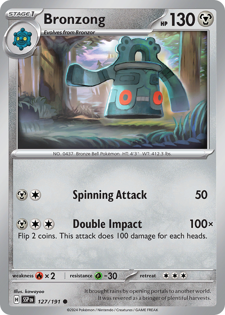 Bronzong 127/191 Surging Sparks card
